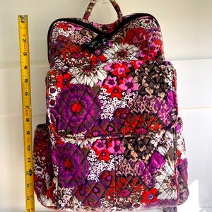 Vera Bradley leopard & flower print backpack